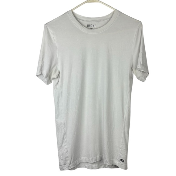 Rhône Basic White Men’s T-shirt Size S Lightweight Layering Luxurious - Picture 2 of 10